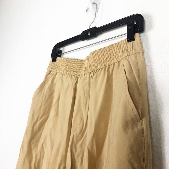 NWT Madewell The Carley Wide-Leg Pant Small Tan High Rise Stretch Minimalist - Picture 7 of 14